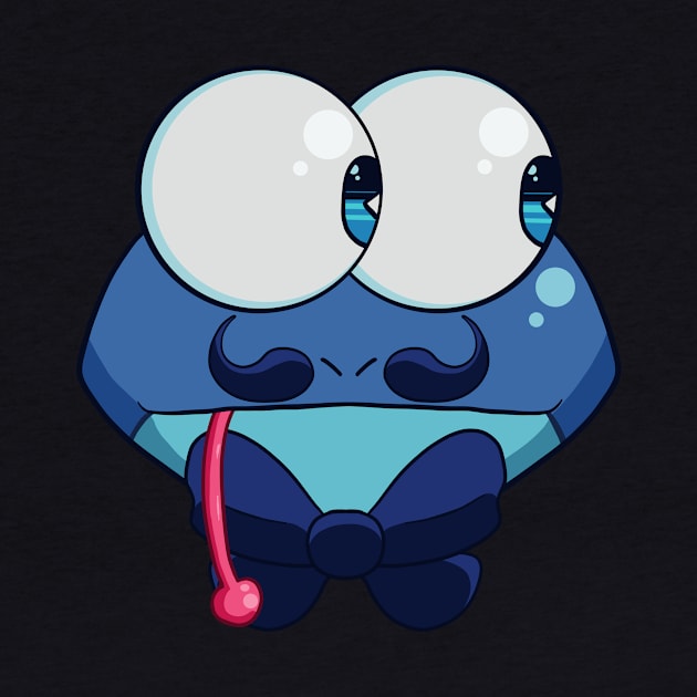 Mr. Blue Frog by KnightLineArt